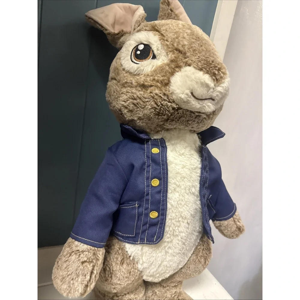 Dan Dee Peter Rabbit Plush Blue Jacket Standing Porch Greeter Stuffed Animal 21